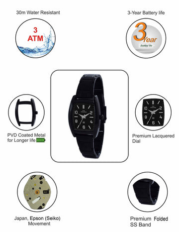 Maxima ATTIVO Women Black Dial Analogue Watch - 49950CALB